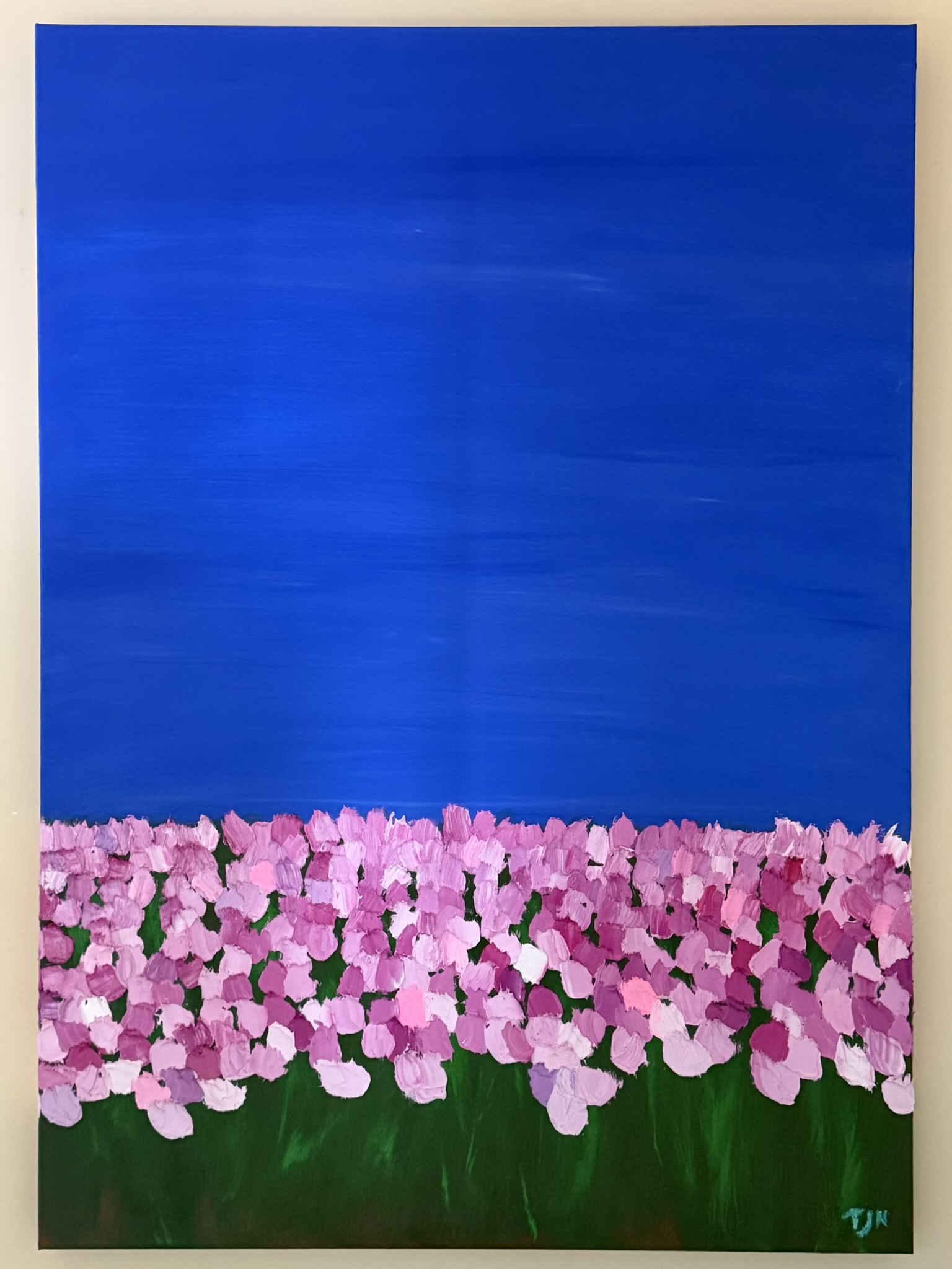 Bloom into the sky is an abstract exploration of color, light and the space where blooming meets the sky.