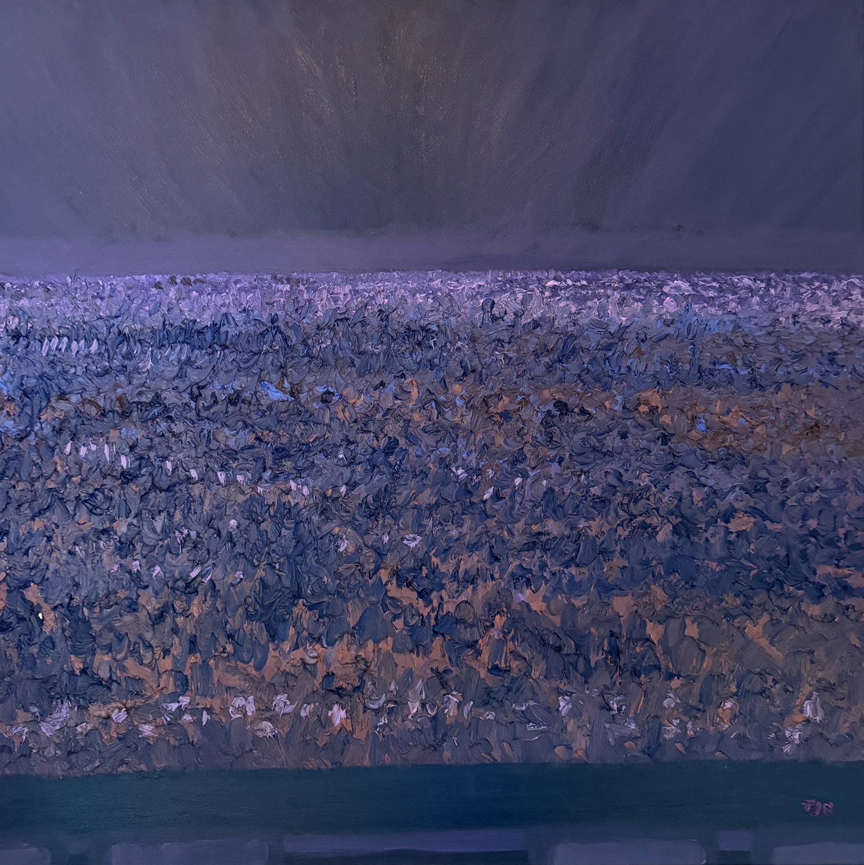 A tribute to the rare moments when thousands of strangers move, breathe and feel as one. This painting is not about a crowd - it is about the invisible connection that music can create.