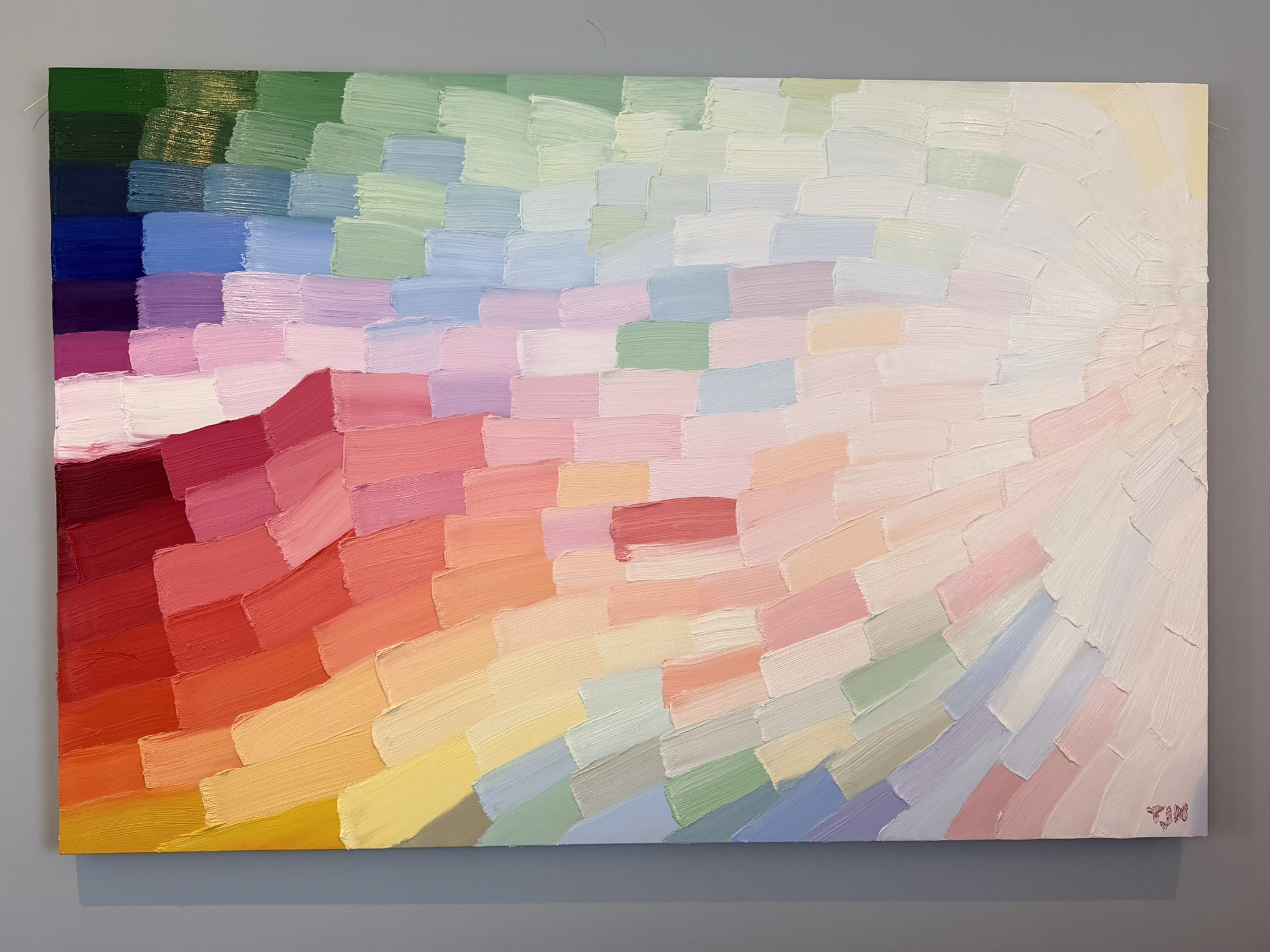 Vivid colors gradually dissolve into light. As certainty fades, subtle chromatic imperfections emerge - not as mistakes, but as the final echoes of memory finding peace in light.